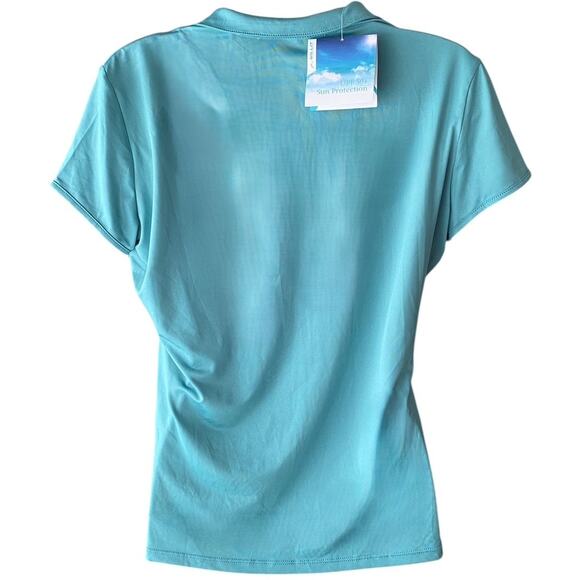 NWT ~ WILLIT Blue Quick Dry UPF 50 Sun Protection Activewear Top ~ Women's SMALL - Picture 8 of 11